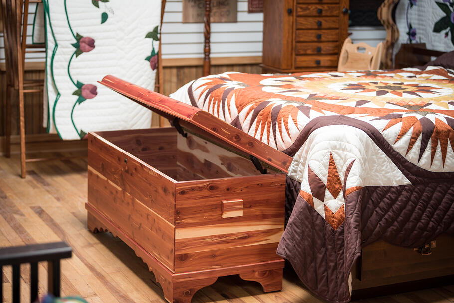 Solid cedar chest, waterfall design, I had top 3 Google SERP positioning for 'baby crib' 'cedar chest' and 'dining table' as I was the first to market with all three products.